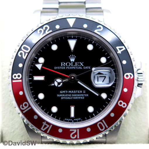 Rolex 16710 GMT Master II with Red/Black Bezel - Image 3