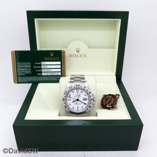 Rolex 16570 Explorer II with White Dial and 3186 Movement - Image 2