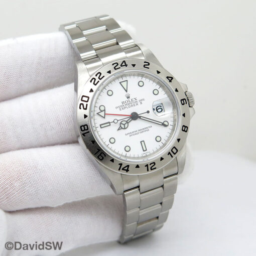 Rolex 16570 Explorer II with White Dial and 3186 Movement