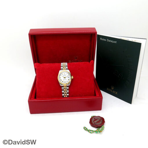 Rolex 79173 Datejust 18K/SS with White Roman Dial on Jubilee - Image 2
