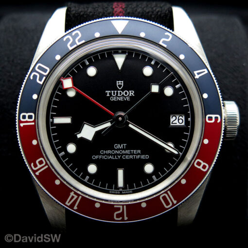 Tudor 79830RB Black Bay GMT with Red/Blue Bezel on NATO - Image 3