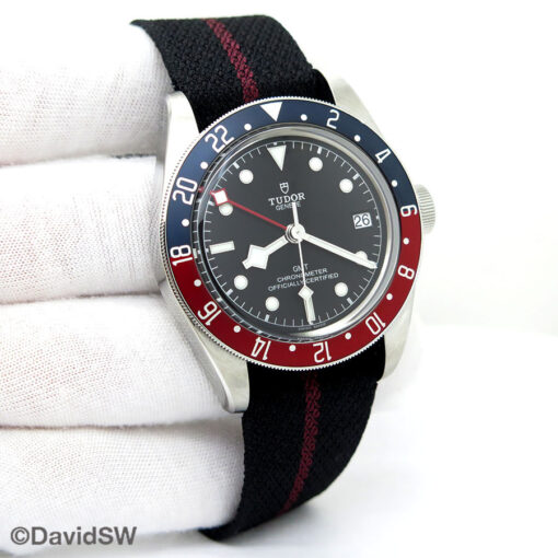 Tudor 79830RB Black Bay GMT with Red/Blue Bezel on NATO