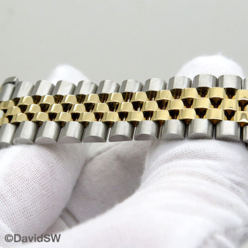 Rolex 16233 Datejust 18K/SS with Ivory Roman Dial on Jubilee - Image 10