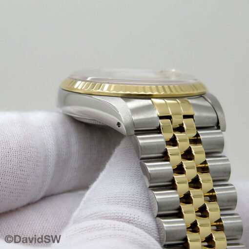Rolex 16233 Datejust 18K/SS with Ivory Roman Dial on Jubilee - Image 9
