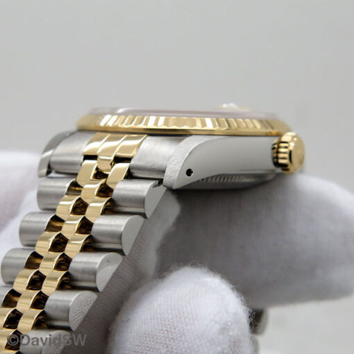 Rolex 16233 Datejust 18K/SS with Ivory Roman Dial on Jubilee - Image 8