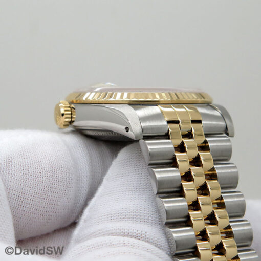Rolex 16233 Datejust 18K/SS with Ivory Roman Dial on Jubilee - Image 7