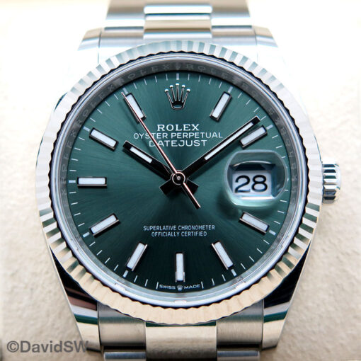 Rolex 126234 Datejust with Mint Green Dial on Oyster - Image 3
