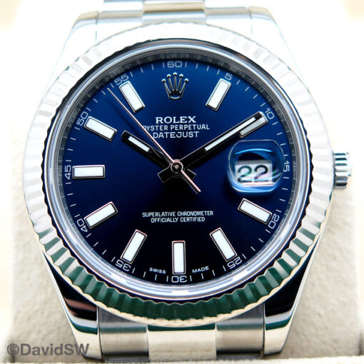Rolex 116334 Datejust II with Blue Stick Dial on Oyster - Image 3
