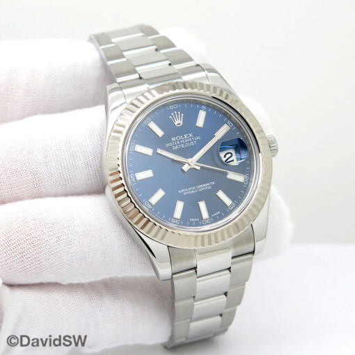 Rolex 116334 Datejust II with Blue Stick Dial on Oyster
