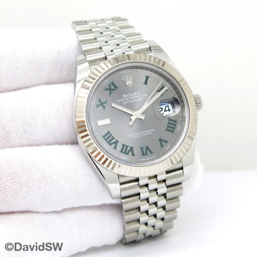 Rolex 126334 Datejust 41 with Slate Roman Dial on Jubilee
