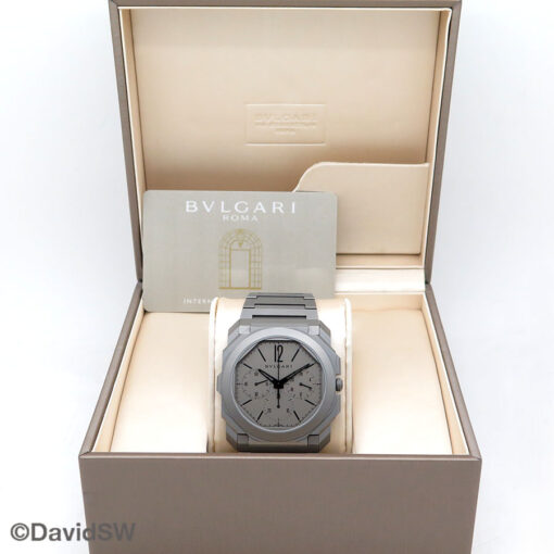 Alternative view of Bulgari 103068 Octo Finissimo Titanium Chronograph GMT