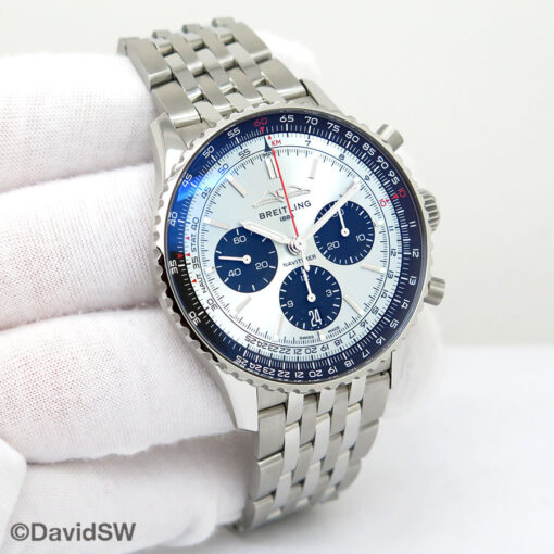 Breitling AB0138 Navitimer B01 Chronograph 43mm with Ice Blue Dial on Bracelet