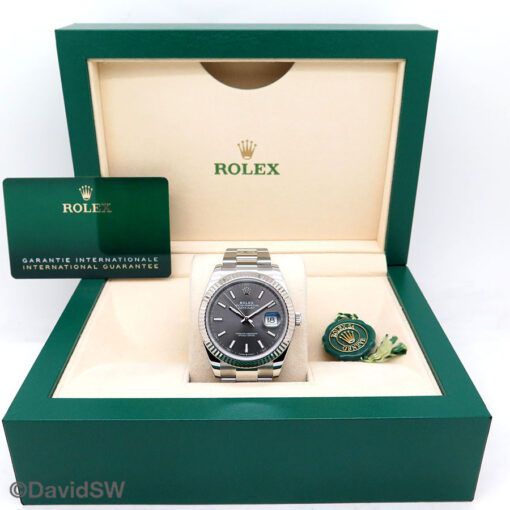 Rolex 126334 Datejust 41 with Slate Stick Dial on Oyster - Image 2