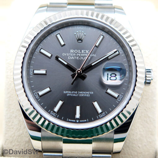 Rolex 126334 Datejust 41 with Slate Stick Dial on Oyster - Image 3