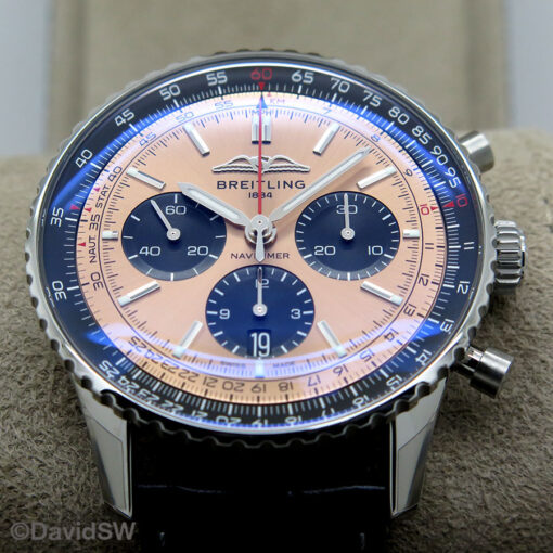 Breitling AB0138 Navitimer B01 Chronograph 43mm with Copper Dial on Strap - Image 3