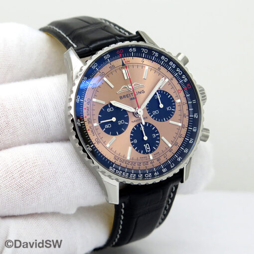 Breitling AB0138 Navitimer B01 Chronograph 43mm with Copper Dial on Strap