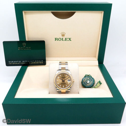Rolex 278243 Datejust 18K/SS with Champagne Stick Dial on Oyster - Image 2