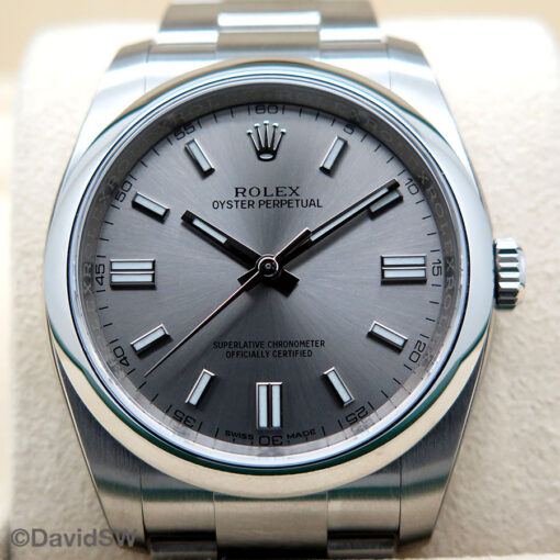 Rolex 116000 Oyster Perpetual with Steel Stick Dial - Image 3