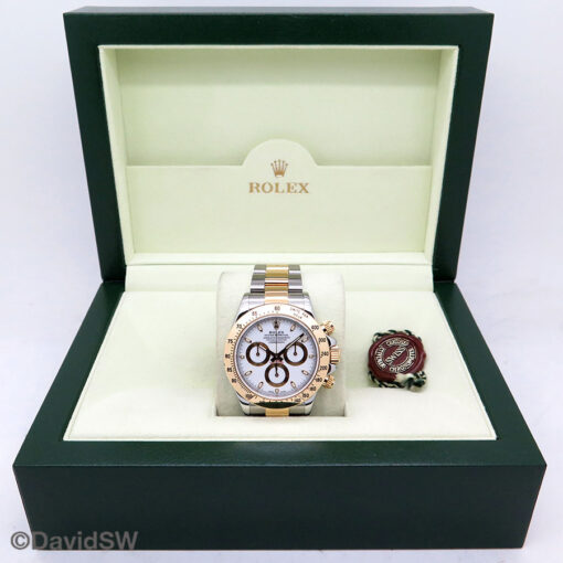 Rolex 116523 Cosmograph Daytona 18K/SS with White Dial - Image 2