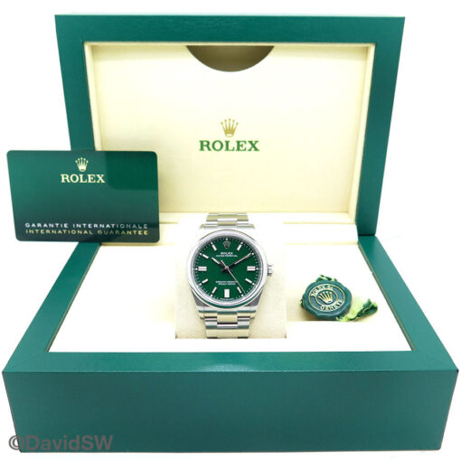 Rolex 126000 Oyster Perpetual with Green Dial - Image 2
