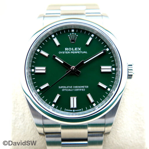 Rolex 126000 Oyster Perpetual with Green Dial - Image 3