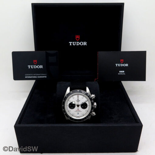 Alternative view of Tudor 79360N Heritage Black Bay with White Dial on NATO