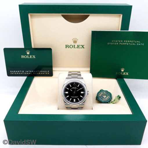 Rolex 126000 Oyster Perpetual with Black Dial - Image 2