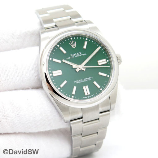 Rolex 124300 Oyster Perpetual 41 with Green Dial