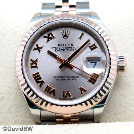 Rolex 279171 Datejust 18K/SS with Sundust Roman Dial on Jubilee - Image 3