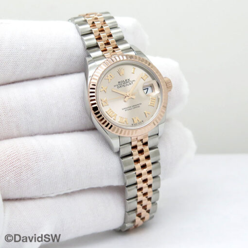 Rolex 279171 Datejust 18K/SS with Sundust Roman Dial on Jubilee
