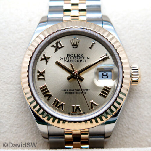 Rolex 279173 Datejust 18K/SS with Champagne Roman Dial on Jubilee - Image 3