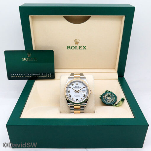Rolex 126233 Datejust 18K/SS with White Roman Dial on Oyster - Image 2