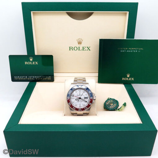 Rolex 126719BLRO GMT Master II 18K White Gold with Meteorite Dial - Image 2