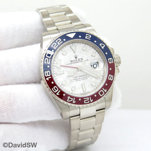 Rolex 126719BLRO GMT Master II 18K White Gold with Meteorite Dial