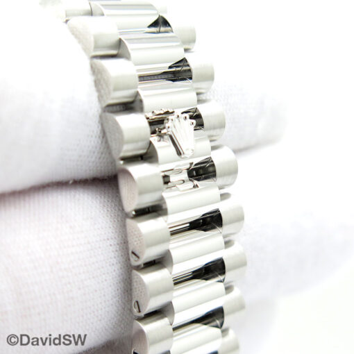 Rolex 228236 Day Date 40 Platinum with Meteorite Diamond Baguette Dial - Image 8