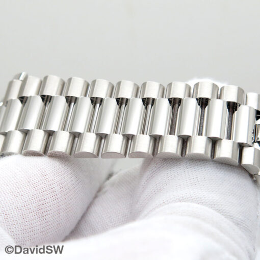 Rolex 228236 Day Date 40 Platinum with Meteorite Diamond Baguette Dial - Image 9
