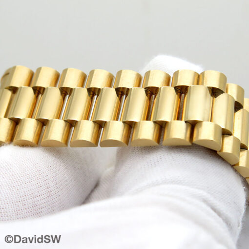 Rolex 18038 Day Date 18K Yellow Gold with Ivory Rolex Motif Arabic Dial - Image 10
