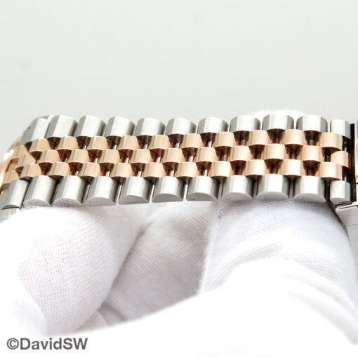 Rolex 126281RBR Datejust 18K/SS with Slate Roman Dial with Diamond Dial on Jubilee - Image 8