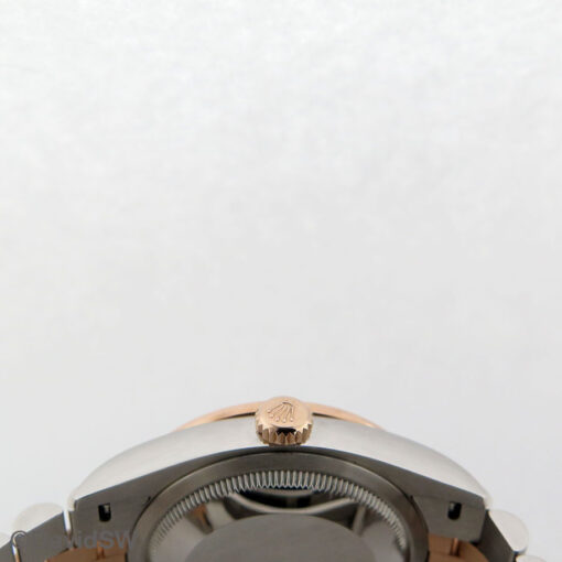 Rolex 126281RBR Datejust 18K/SS with Slate Roman Dial with Diamond Dial on Jubilee - Image 4