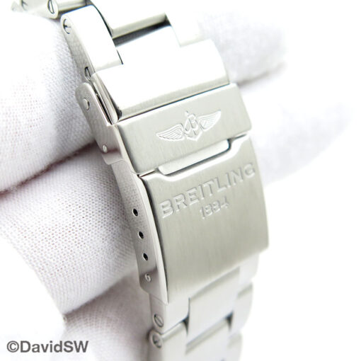 Breitling A13371 Super Avenger II with Black Dial on Bracelet - Image 8