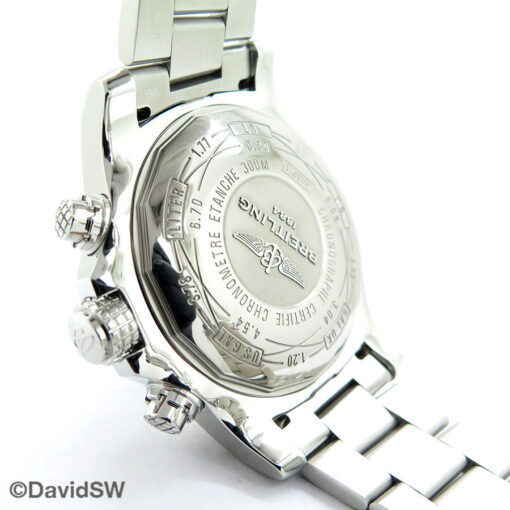 Breitling A13371 Super Avenger II with Black Dial on Bracelet - Image 4