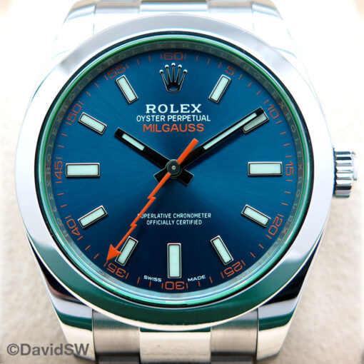Rolex 116400GV Milgauss with Blue Dial - Image 3