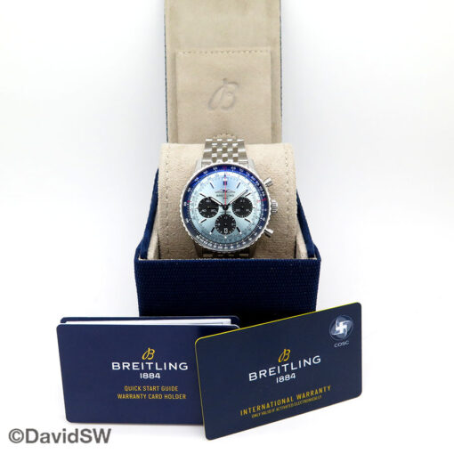 Breitling AB0138 Navitimer B01 Chronograph 43mm with Ice Blue Dial on Bracelet - Image 2