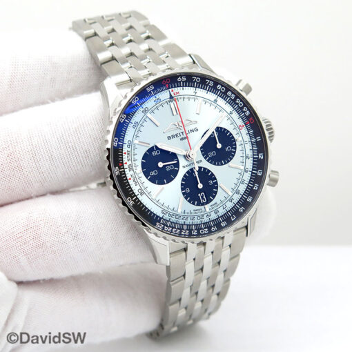 Breitling AB0138 Navitimer B01 Chronograph 43mm with Ice Blue Dial on Bracelet
