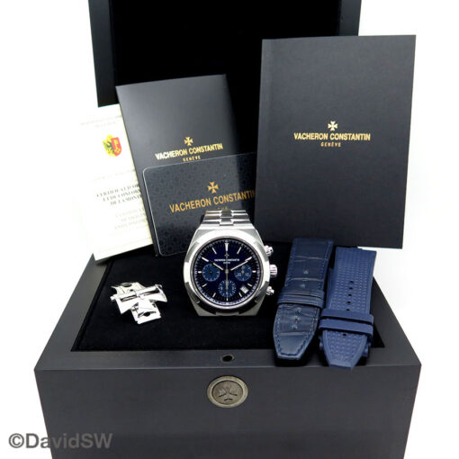 Vacheron Constantin 5500V Overseas Chronograph with Blue Dial - Image 2