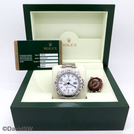 Rolex 16570 Explorer II with White Dial - Image 2