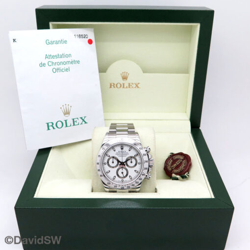 Rolex 116520 Cosmograph Daytona with White Dial - Image 2