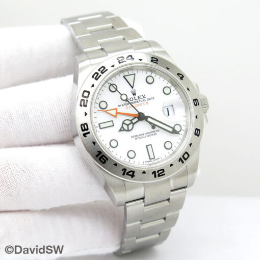 Rolex 216570 Explorer II with White Dial