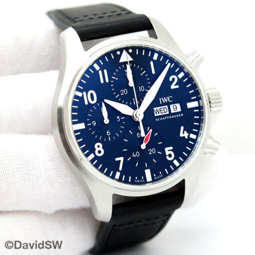 IWC IW3881 Pilot's Watch Chronograph 41mm with Black Dial