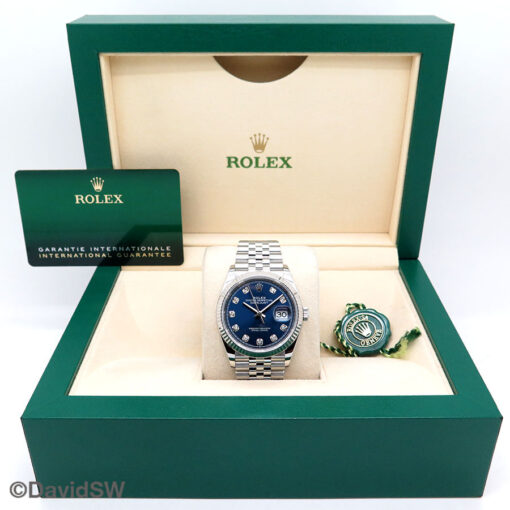 Rolex 126234 Datejust with Blue Diamond Dial on Jubilee - Image 2